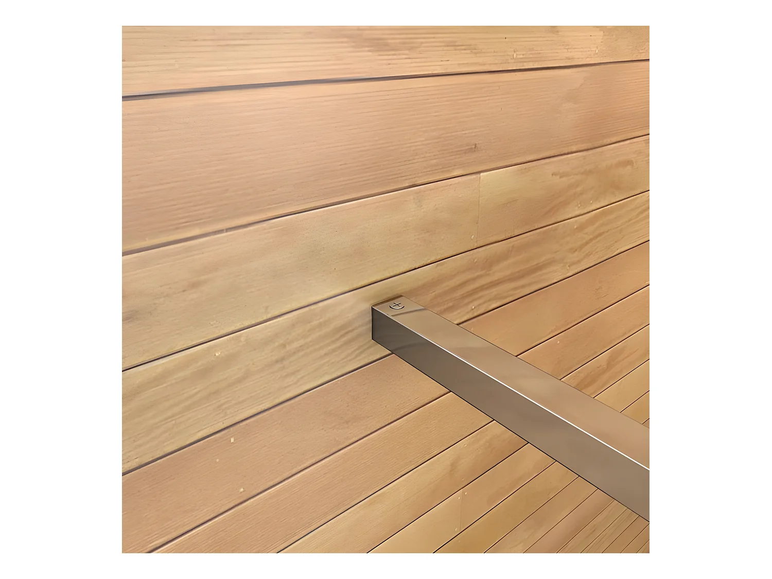 Barre de stabilisation 140cm pour douche à l'italienne, barre de fixation carrée avec la finition chromée, la pince tournée