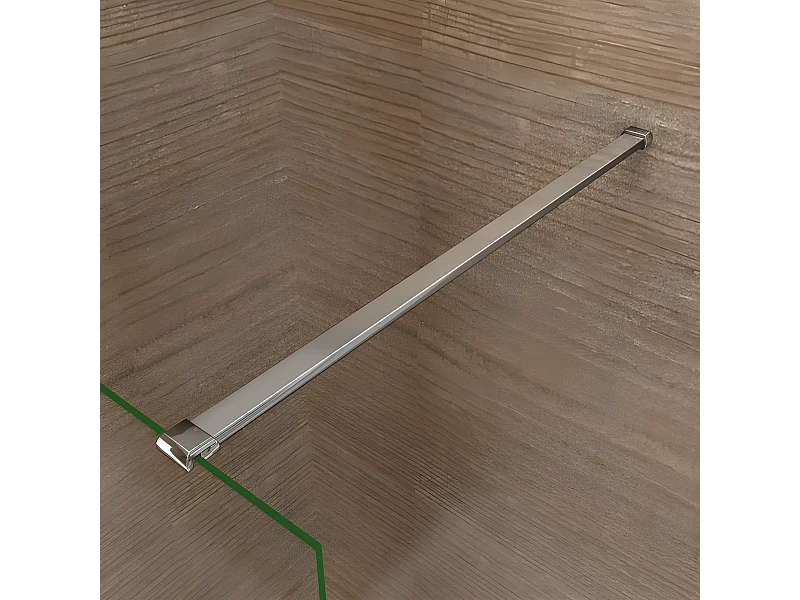 Barre de fixation 140cm, barre de stabilisation avec la finition chromée pour douche à l'italienne