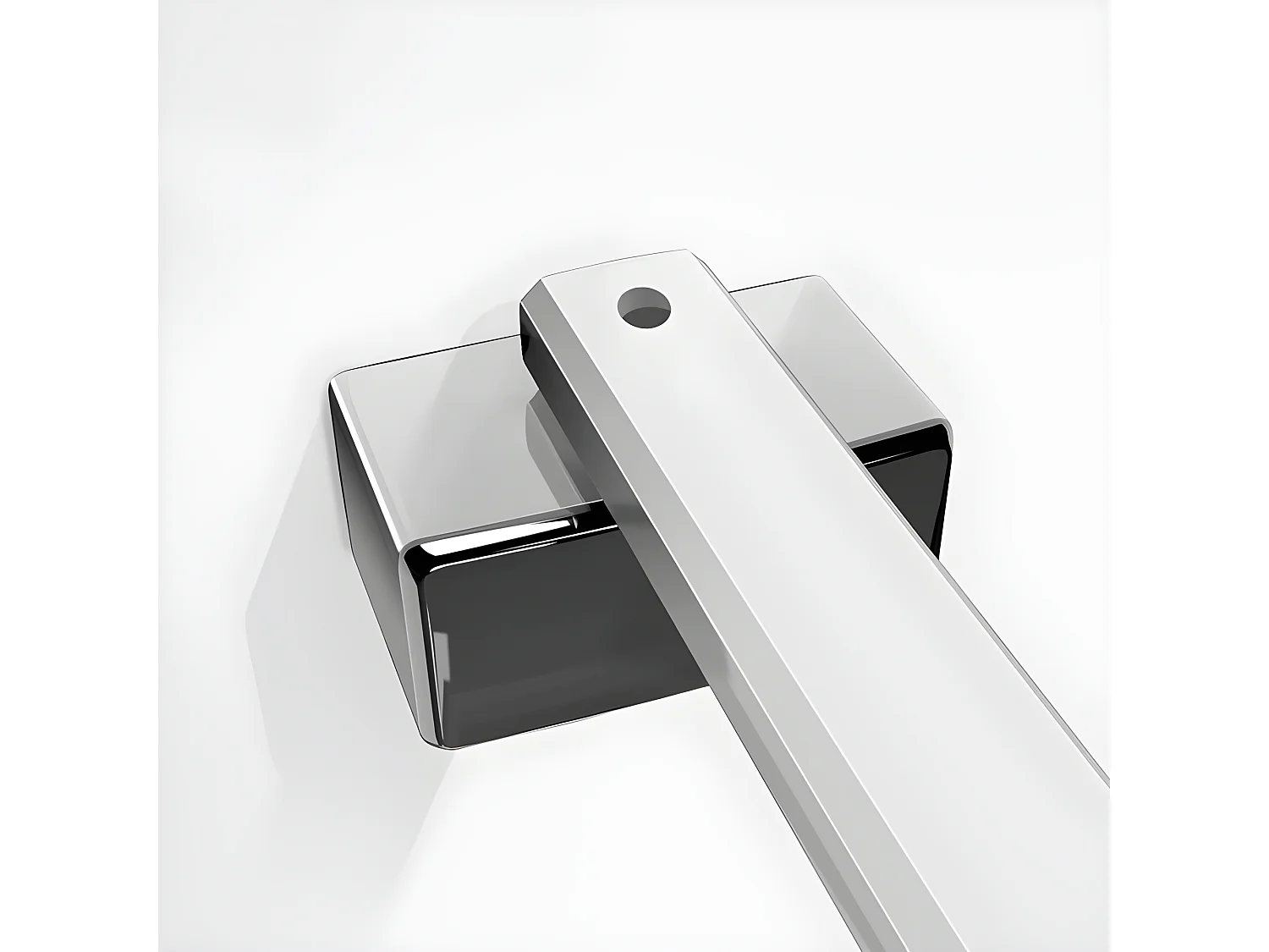 Barre de stabilisation 450mm pour douche à l'italienne, barre de fixation la pince 360°