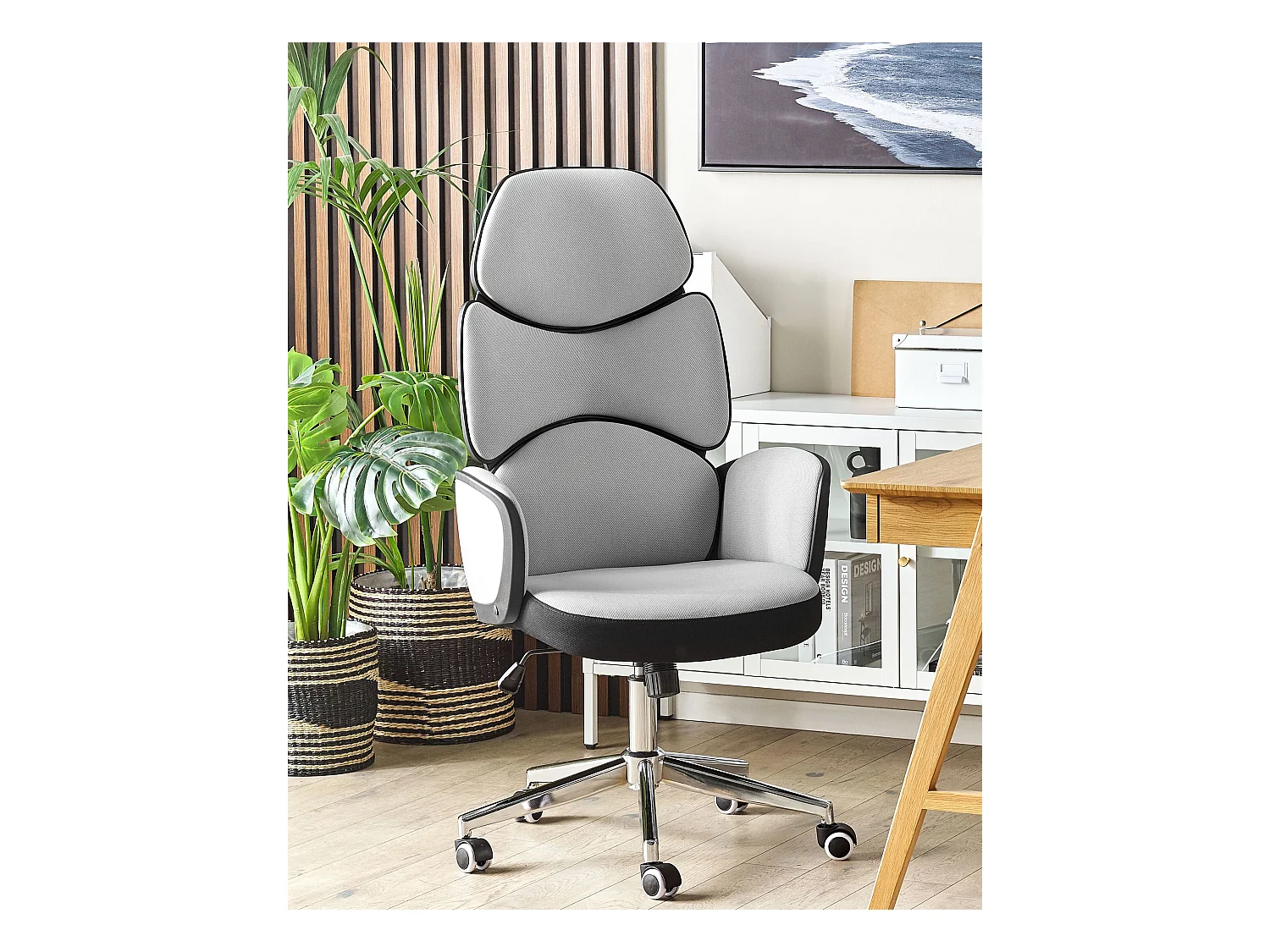 Fotel biurowy Obrotowy SPLENDID Jasnoszary