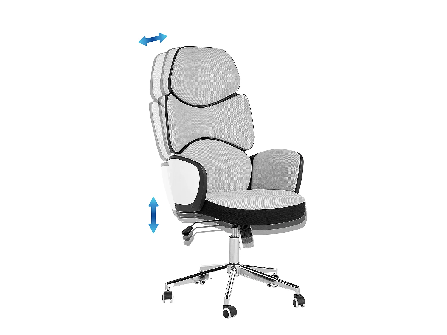 Fotel biurowy Obrotowy SPLENDID Jasnoszary