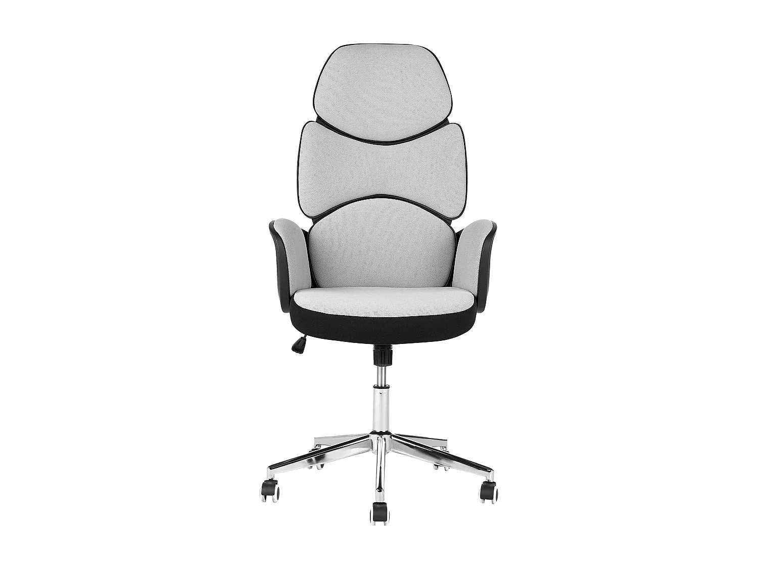 Bürostuhl aus Stoff grau/schwarz drehbar höhenverstellbar modern Splendid