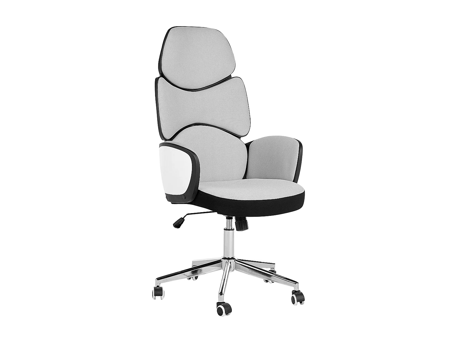 Bürostuhl aus Stoff grau/schwarz drehbar höhenverstellbar modern Splendid