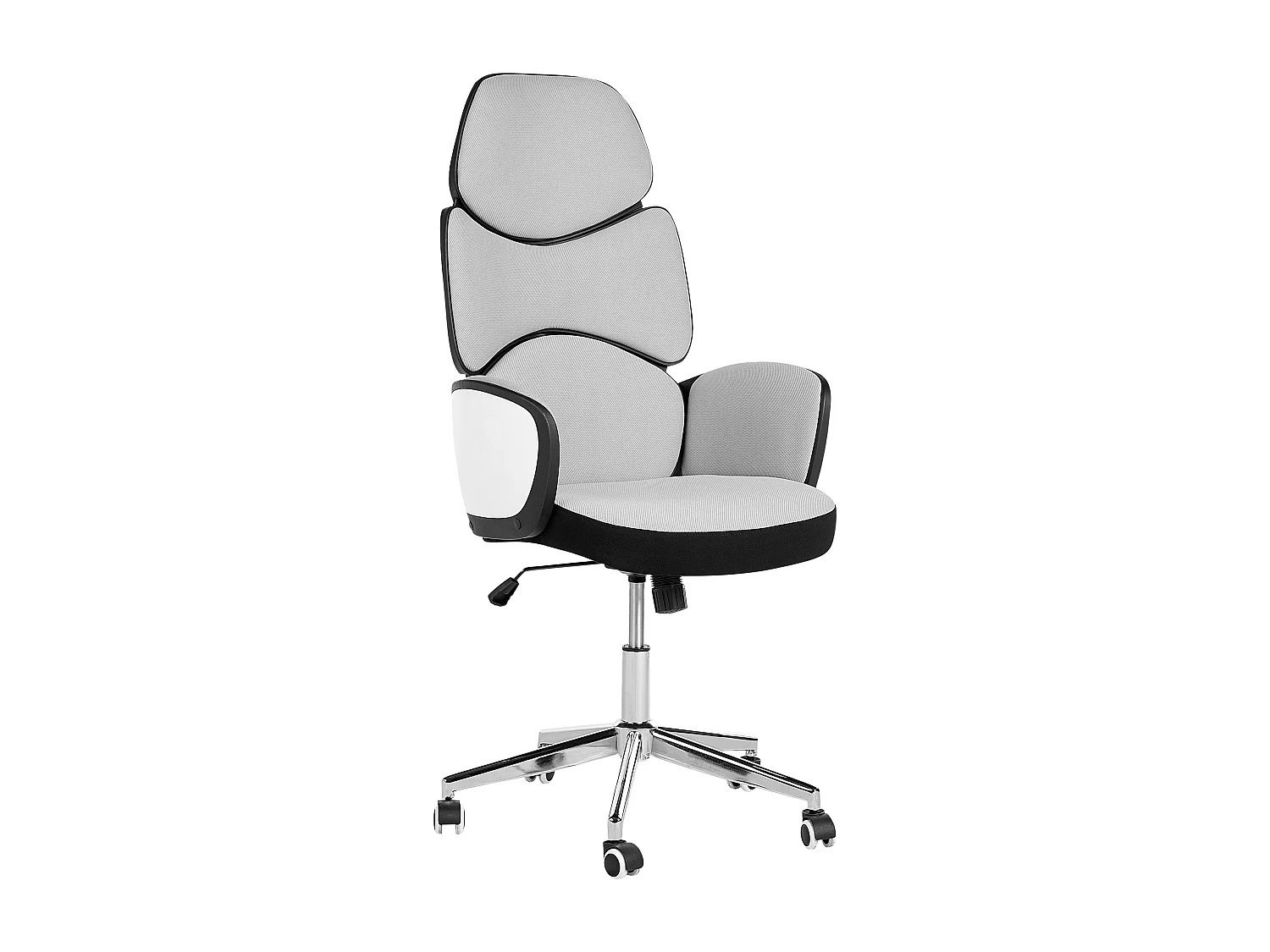 Bürostuhl aus Stoff grau/schwarz drehbar höhenverstellbar modern Splendid