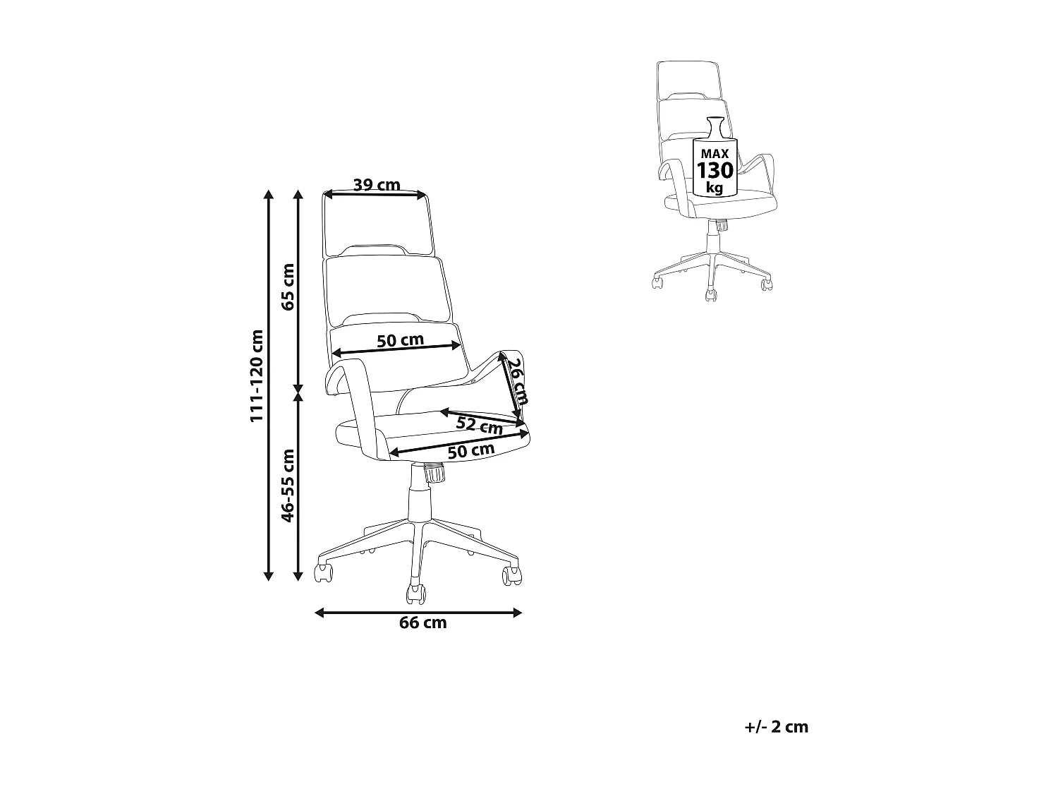 Chaise de bureau GRANDIOSE Gris