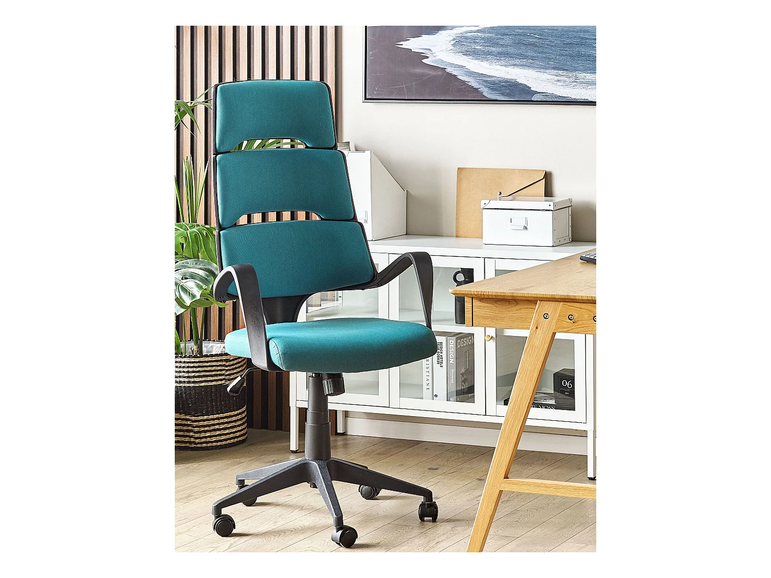 Fotel biurowy Obrotowy GRANDIOSE Niebieski