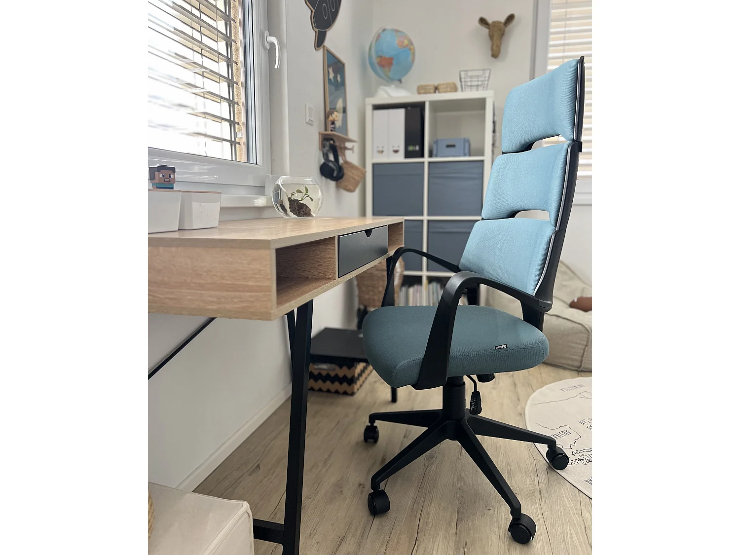 Bureaustoel Draaibaar GRANDIOSE Blauw