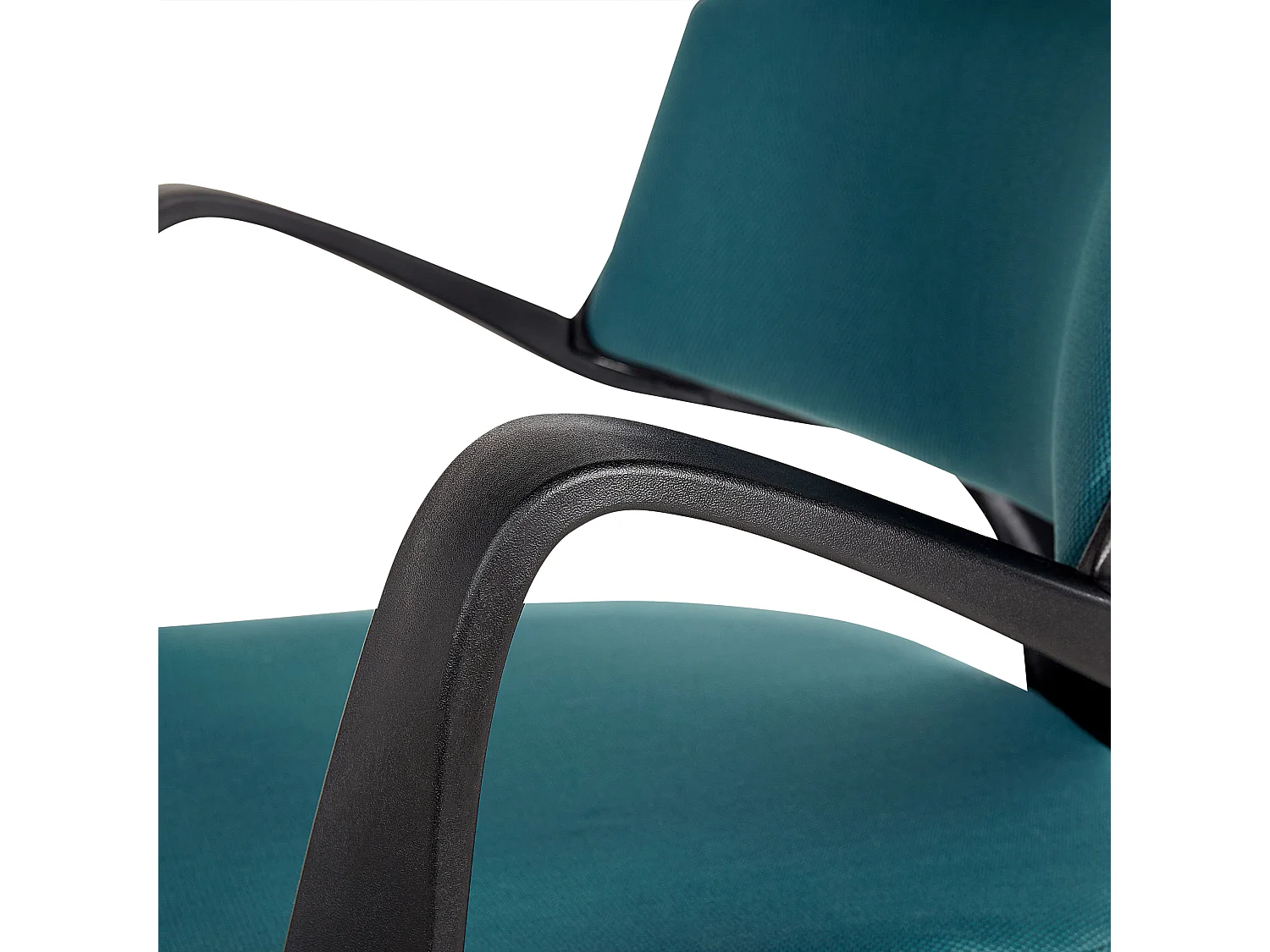 Bürostuhl Stoffbezug blau/schwarz höhenverstellbar bremsbare Rollen Grandiose