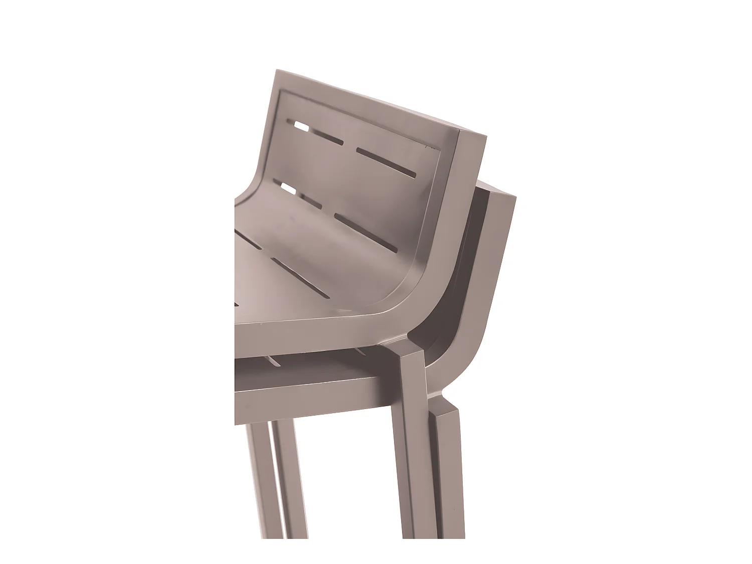 Lot De 4 Tabourets De Bar Inari Muscade Empilable