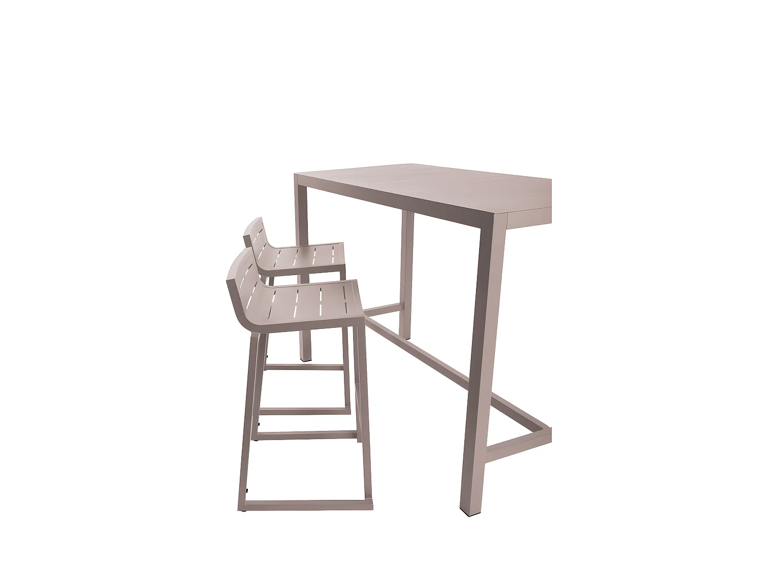 Lot De 4 Tabourets De Bar Inari Muscade Empilable