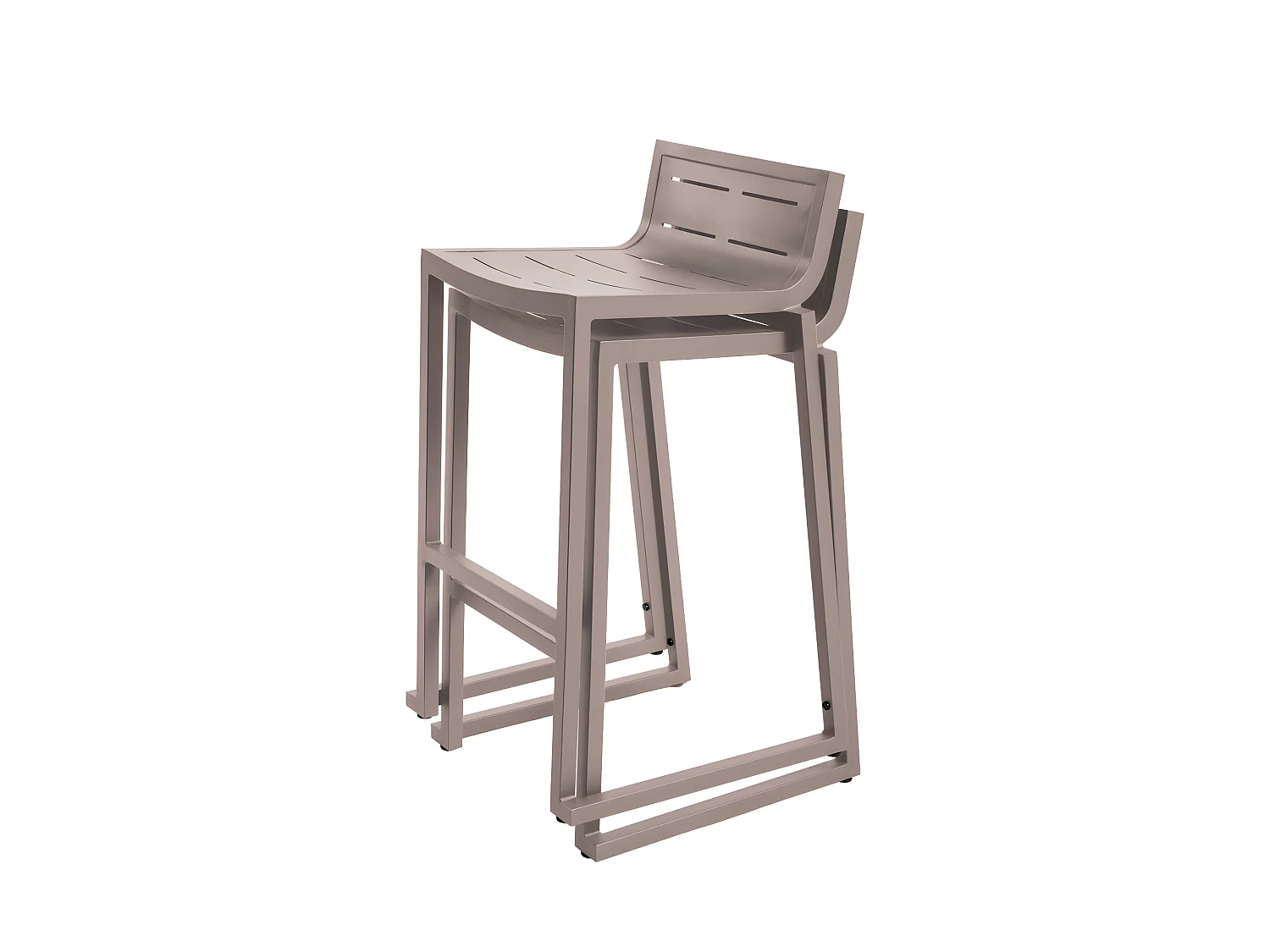 Lot De 4 Tabourets De Bar Inari Muscade Empilable