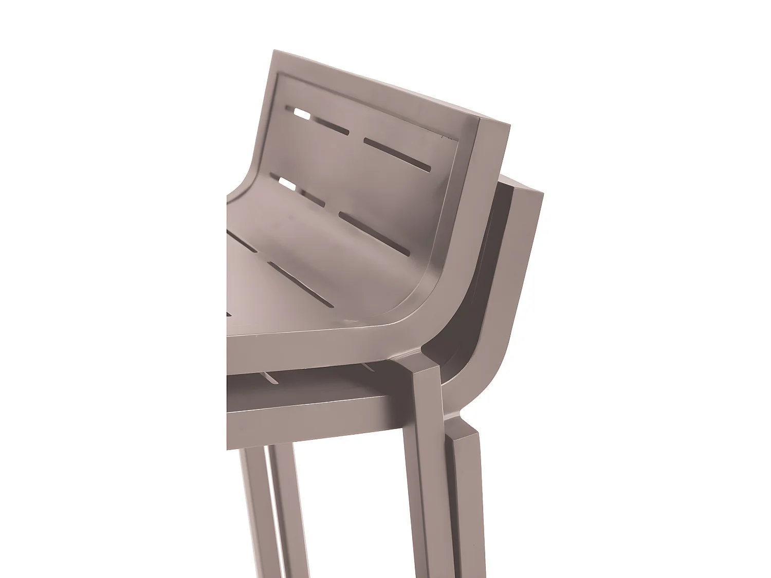 Lot De 4 Tabourets De Bar Inari Muscade Empilable