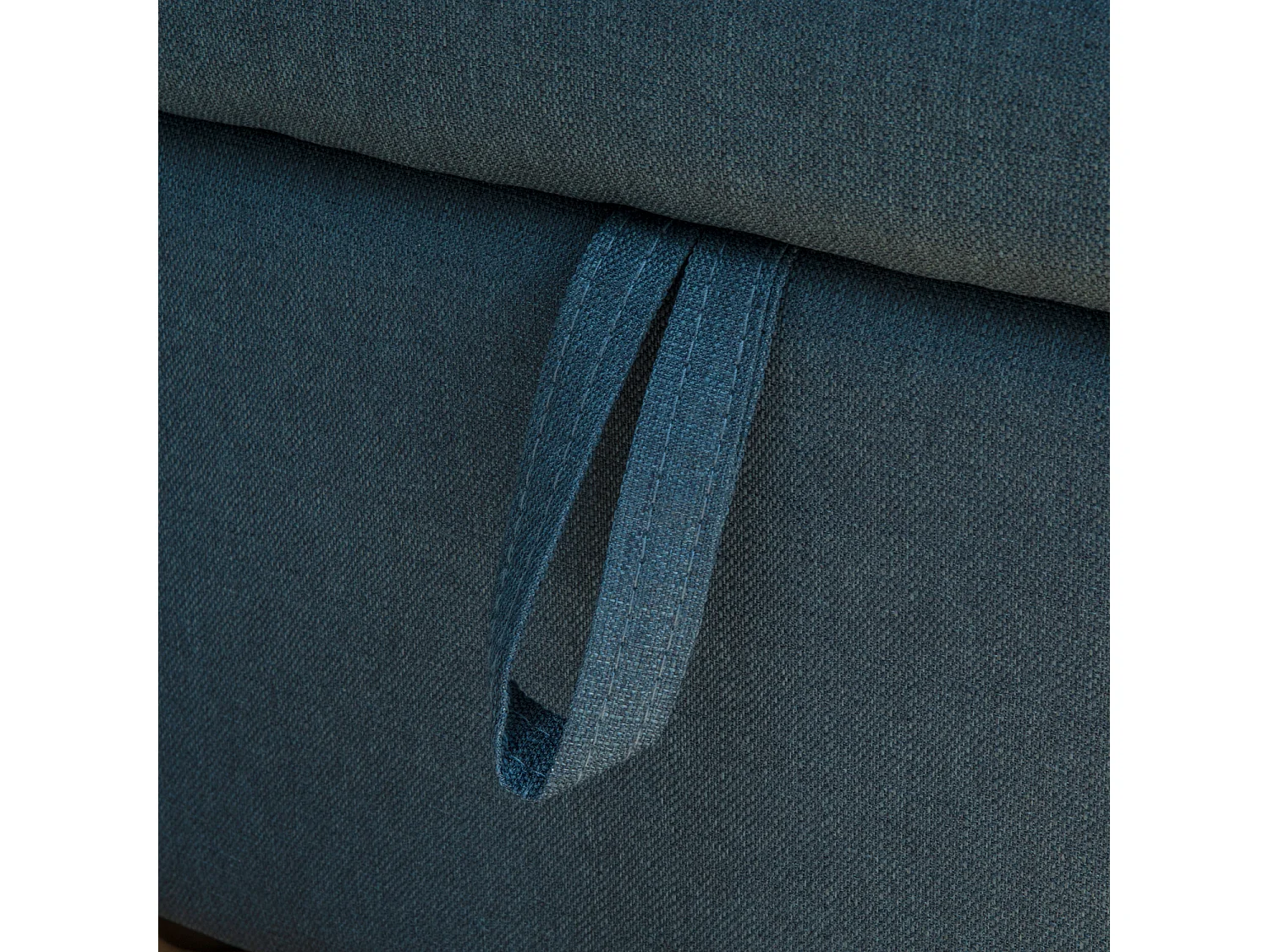 Canapé d'angle convertible 3 places en tissu bleu CLARK
