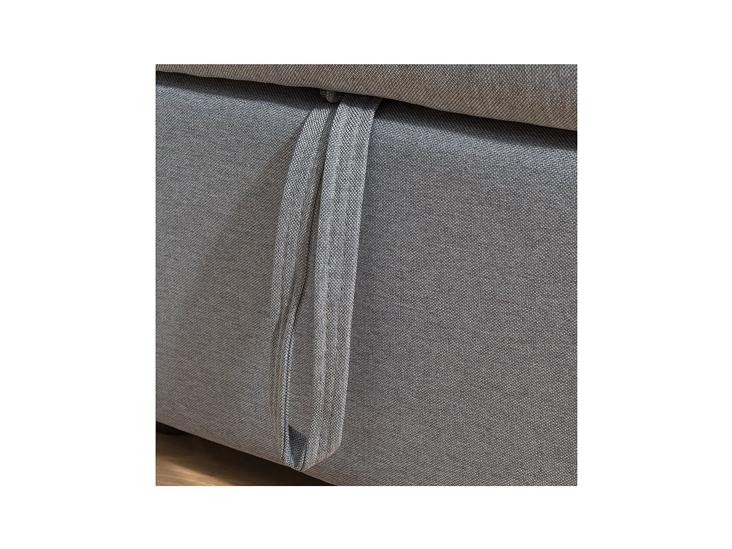 Canapé d'angle convertible CLARK 3 places gris - HAPPY GARDEN