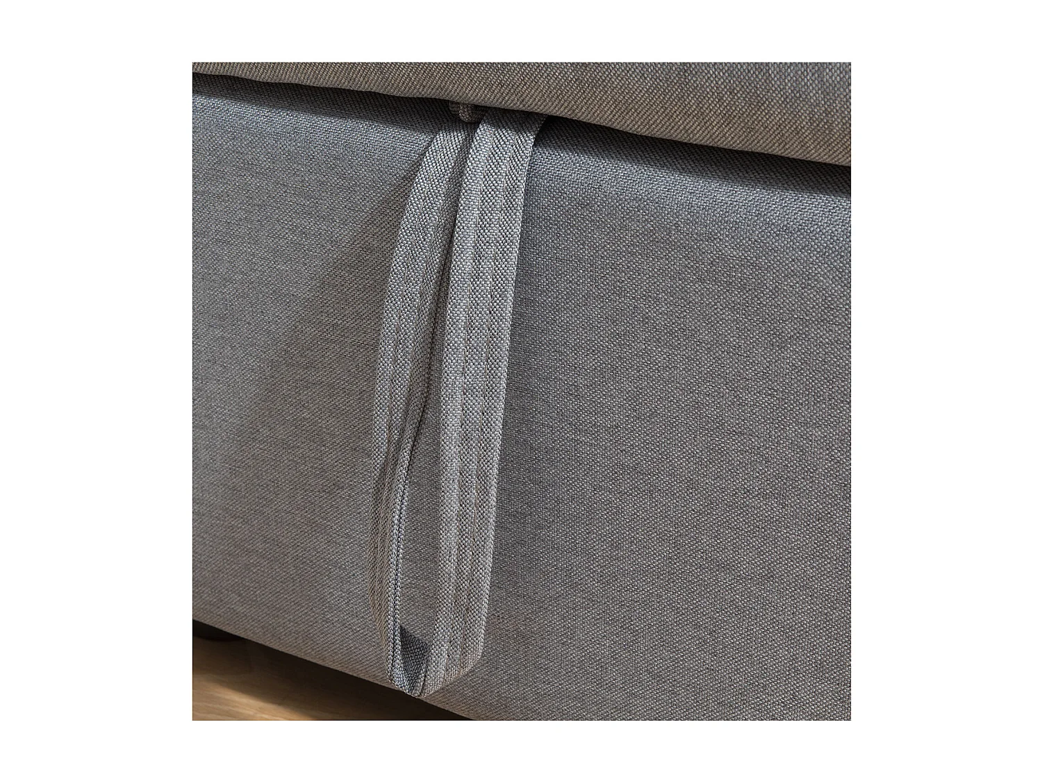 Canapé d'angle convertible CLARK 3 places gris - HAPPY GARDEN