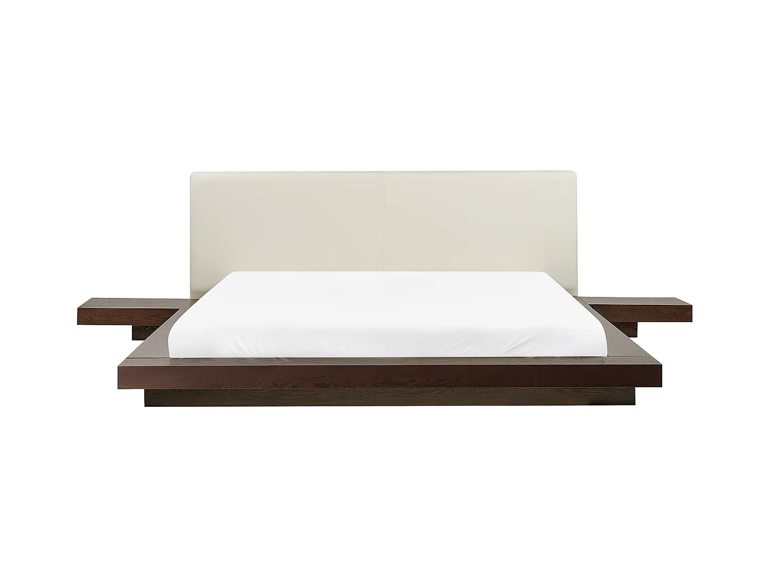 Lit avec sommier ZEN 160 x 200 cm Frêne foncé