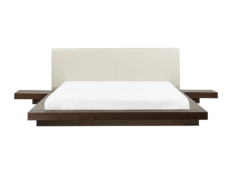 Lit avec sommier ZEN 160 x 200 cm Frêne foncé