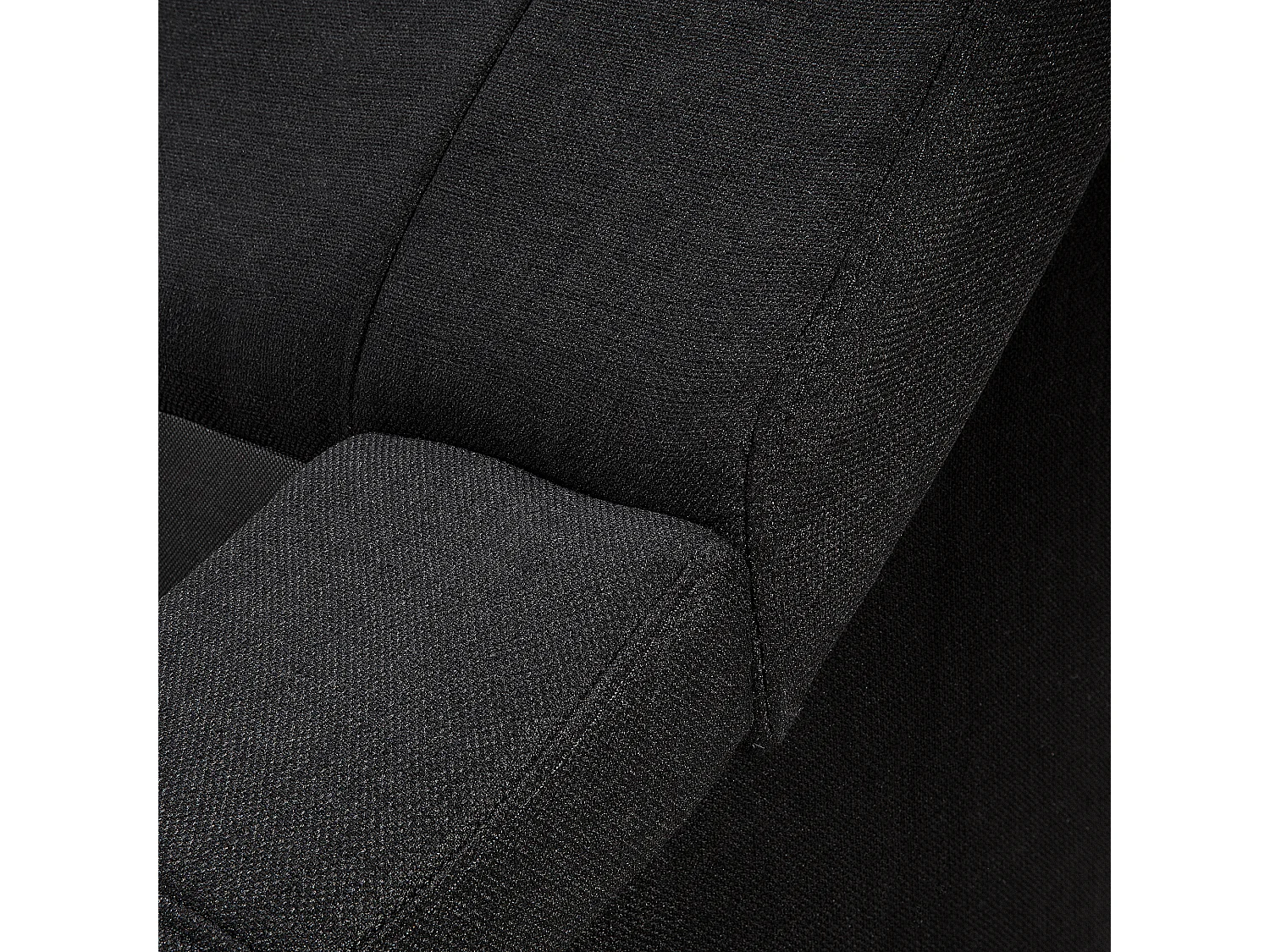 Lit avec sommier Tissu VICHY 180 x 200 cm Noir