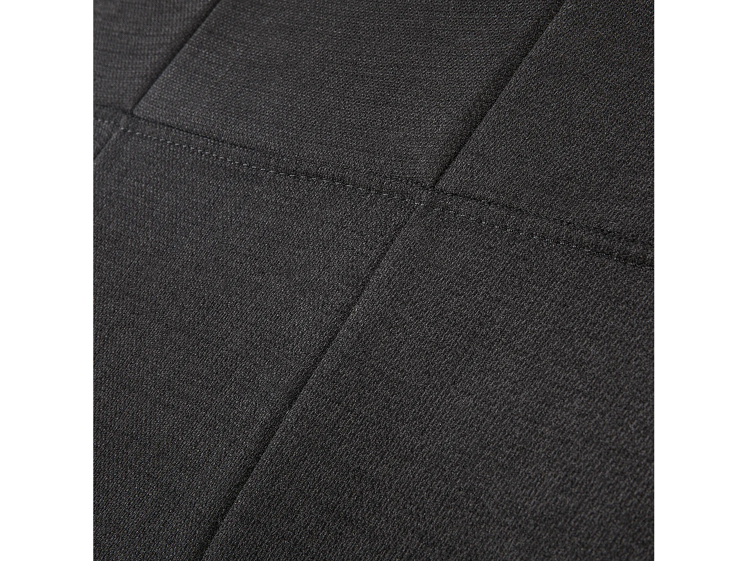 Lit avec sommier Tissu VICHY 180 x 200 cm Noir