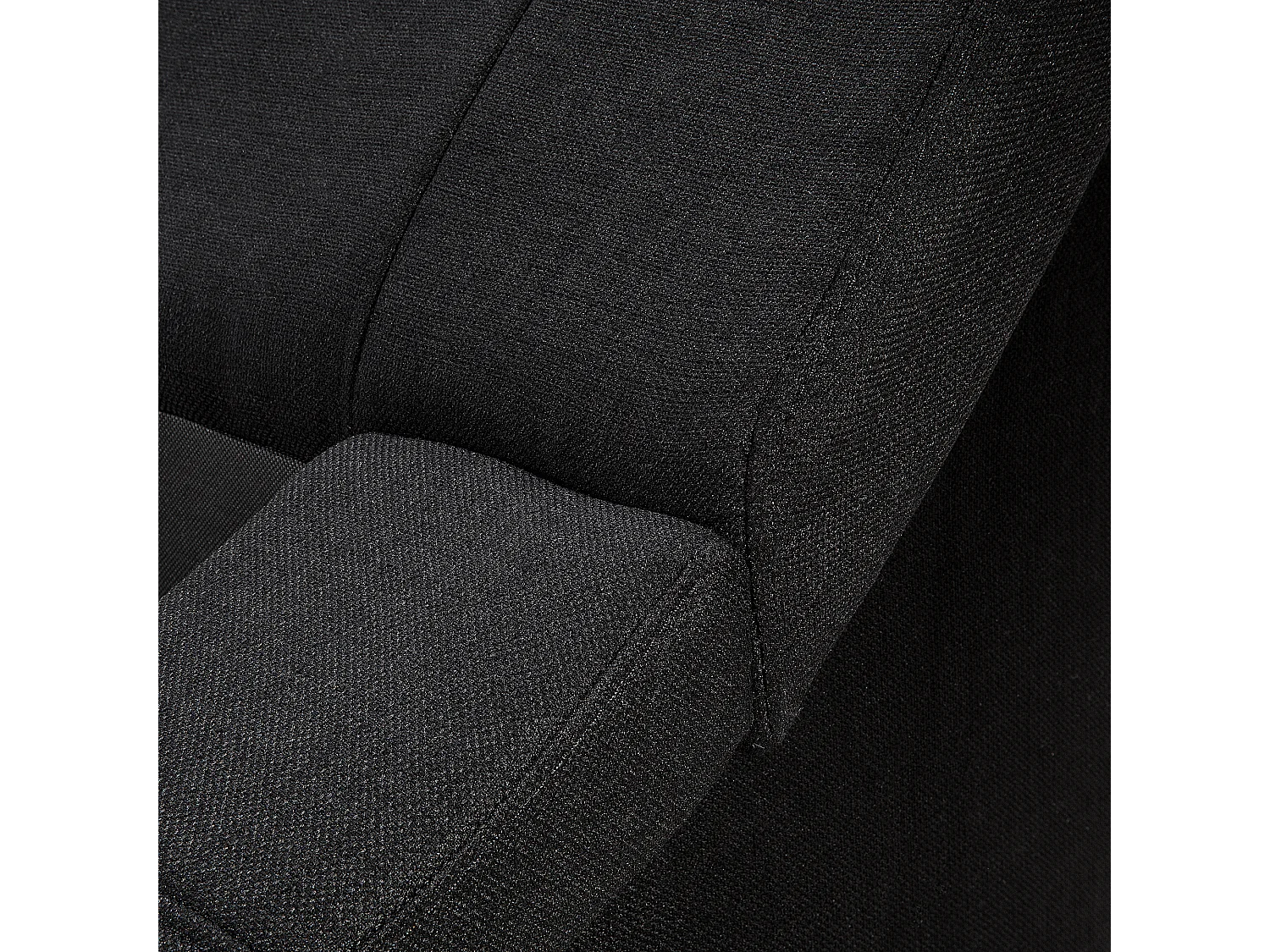 Lit avec sommier Tissu VICHY 180 x 200 cm Noir