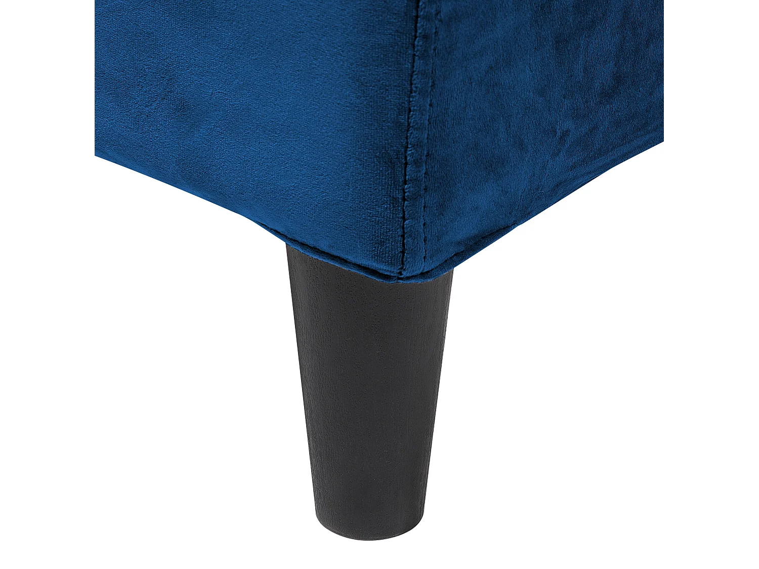 Bed Fluweel FITOU 180 x 200 cm Donkerblauw