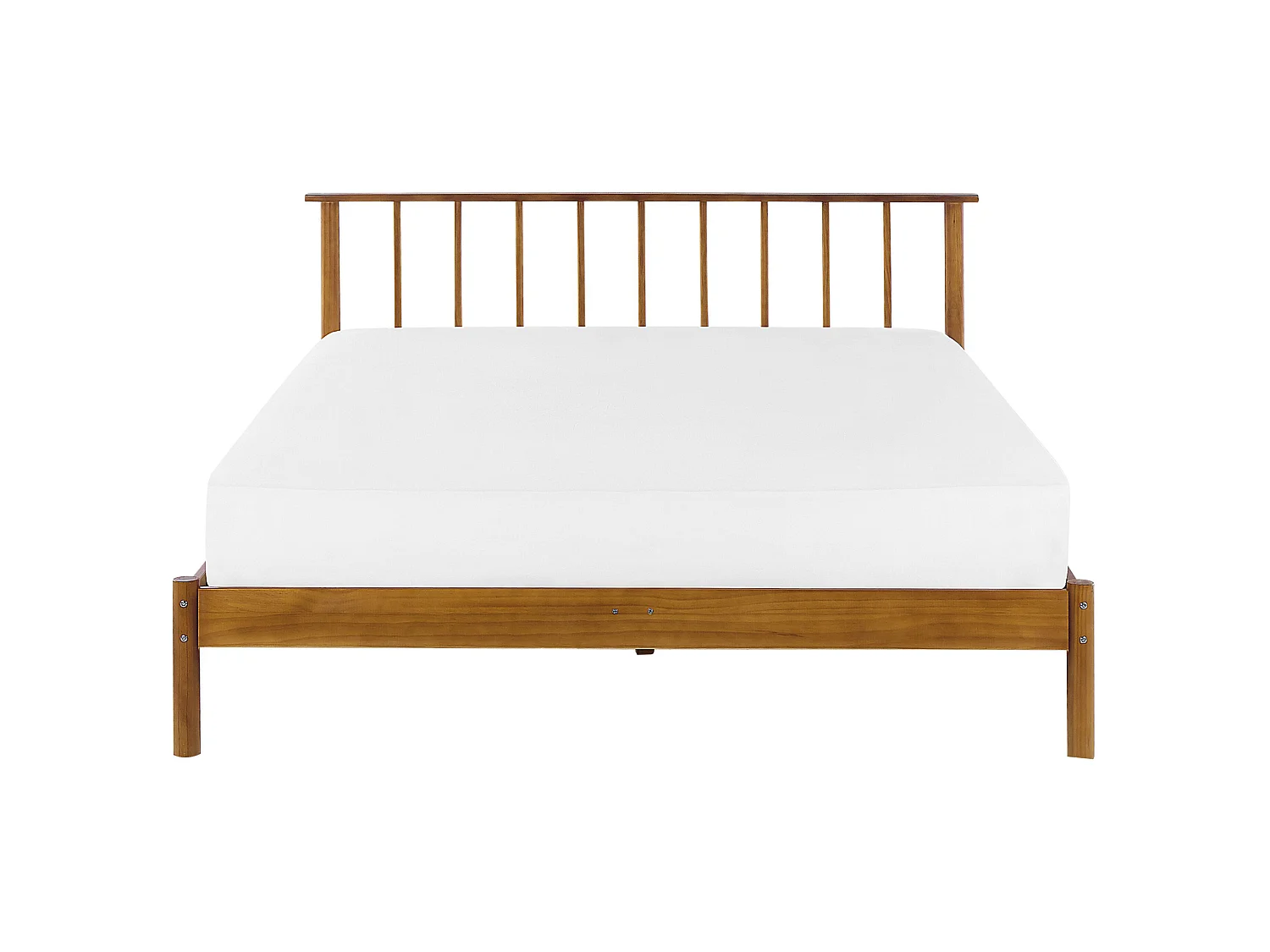 Lit double en bois clair 160 x 200 cm BARRET