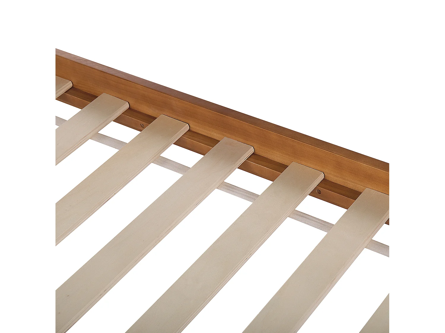 Lit double en bois clair 160 x 200 cm BARRET