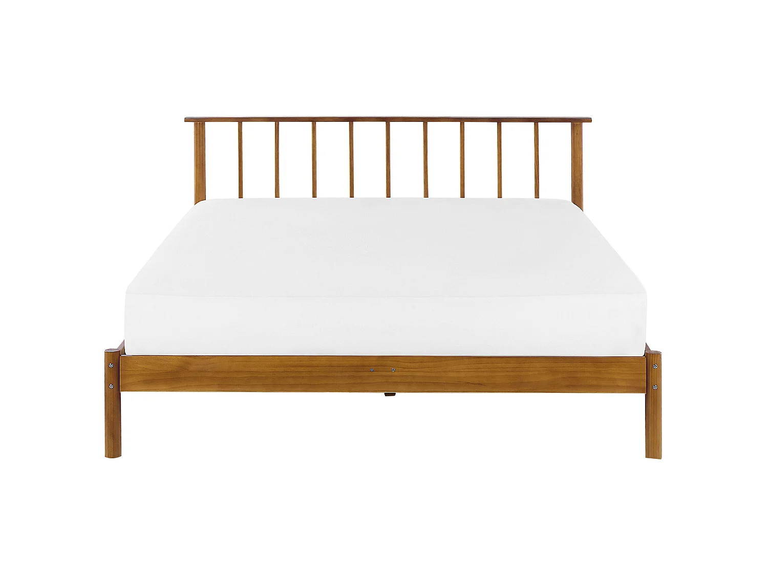 Lit double en bois clair 160 x 200 cm BARRET