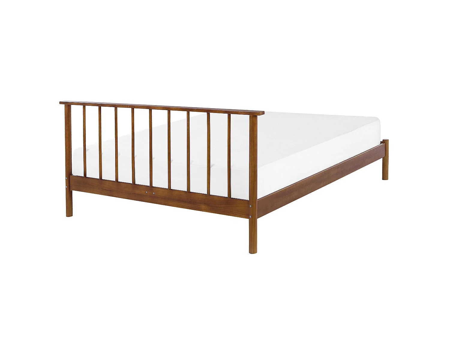 Lit double en bois clair 160 x 200 cm BARRET