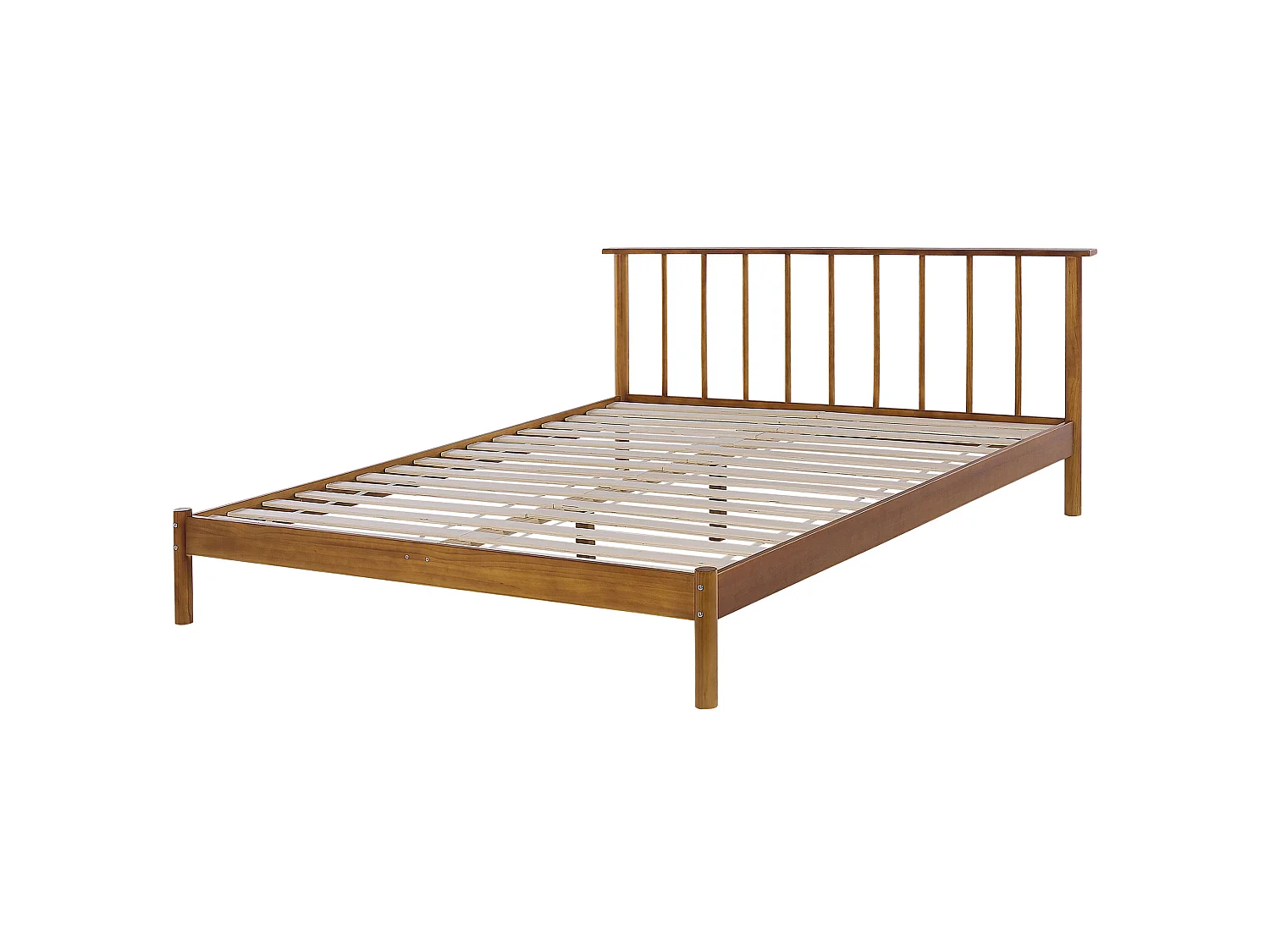 Lit double en bois clair 160 x 200 cm BARRET