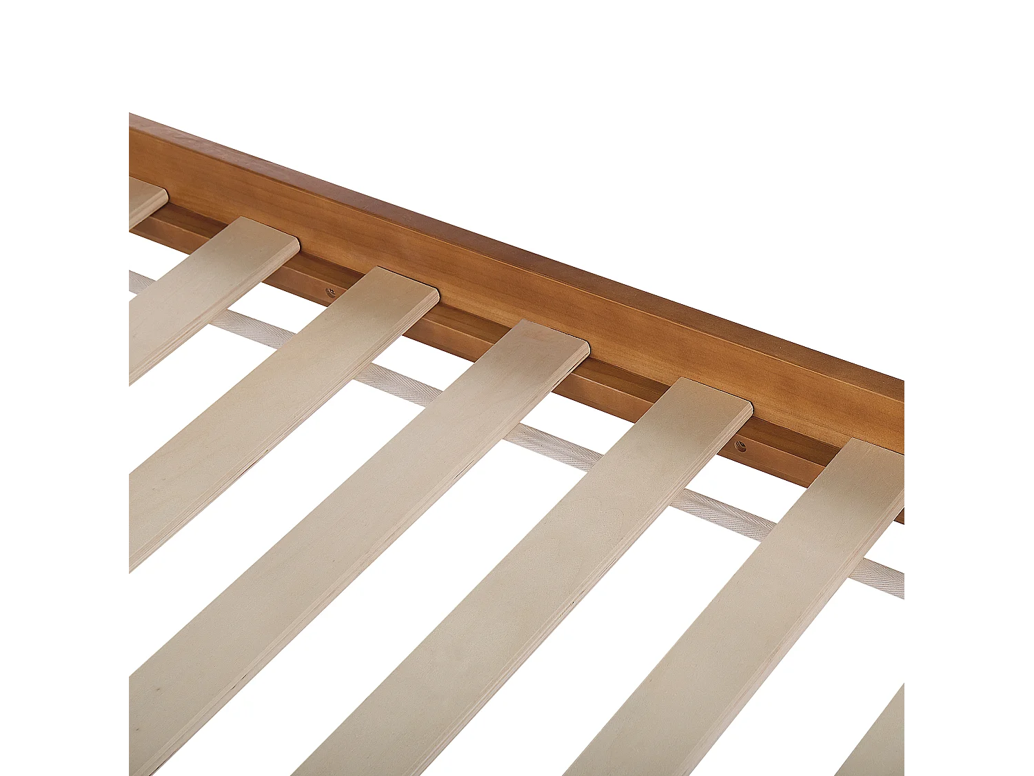 Lit double en bois clair 160 x 200 cm BARRET