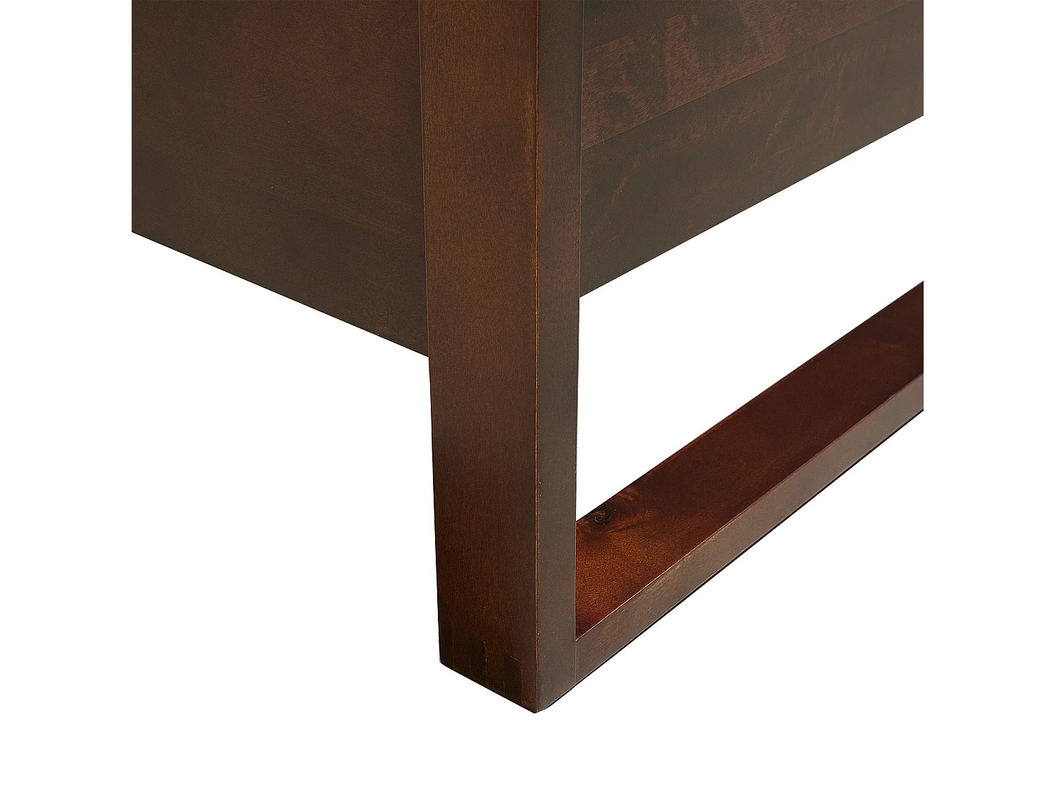 Lit avec sommier Bois de pin GIULIA 140 x 200 cm Marron foncé