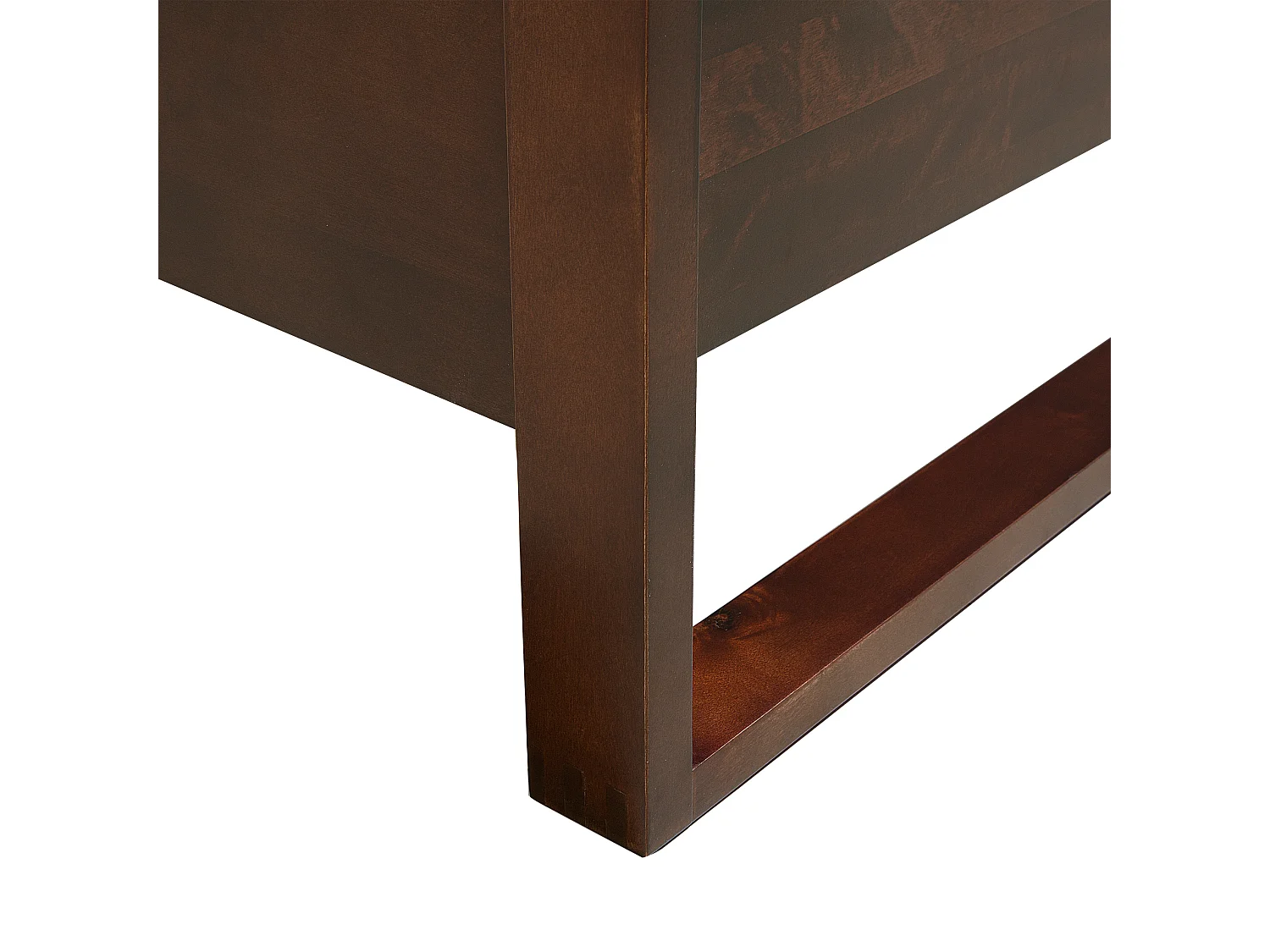 Lit avec sommier Bois de pin GIULIA 140 x 200 cm Marron foncé