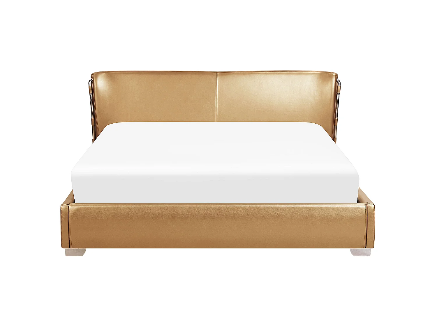 Bed Leather PARIS 180 x 200 cm (EU Super King) Gold