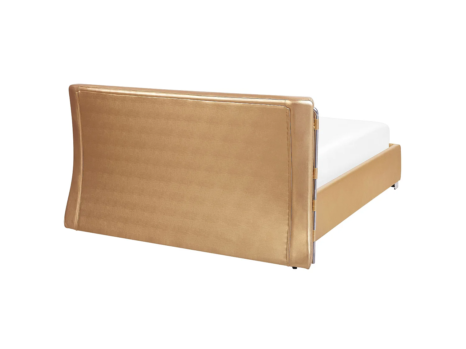 Bed Leather PARIS 180 x 200 cm (EU Super King) Gold