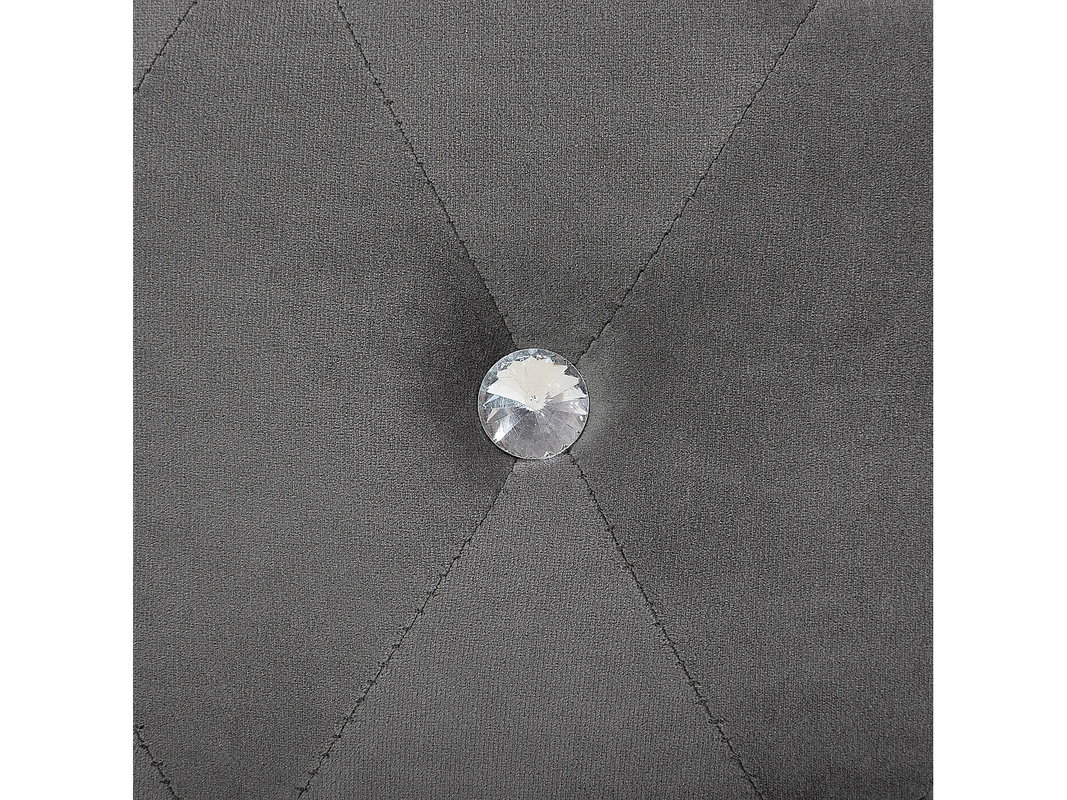 Lit avec sommier Velours METZ 160 x 200 cm Gris foncé