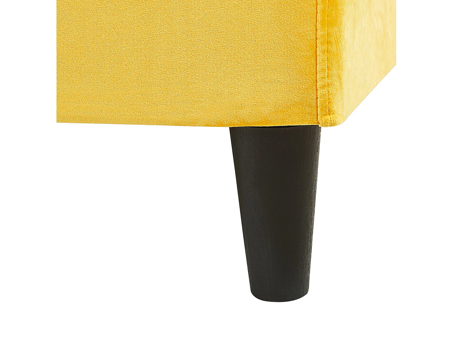 Lit avec sommier Velours FITOU 180 x 200 cm Jaune