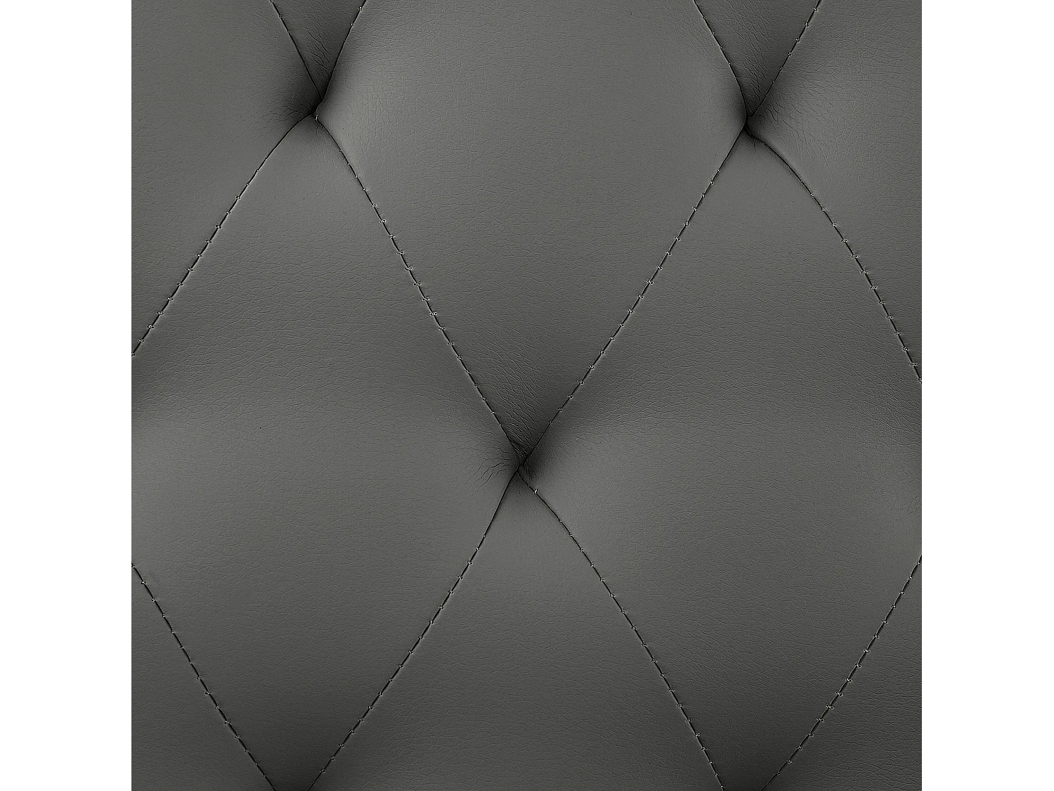 Bed Kunstleer ESSONNE 180 x 200 cm Grijs