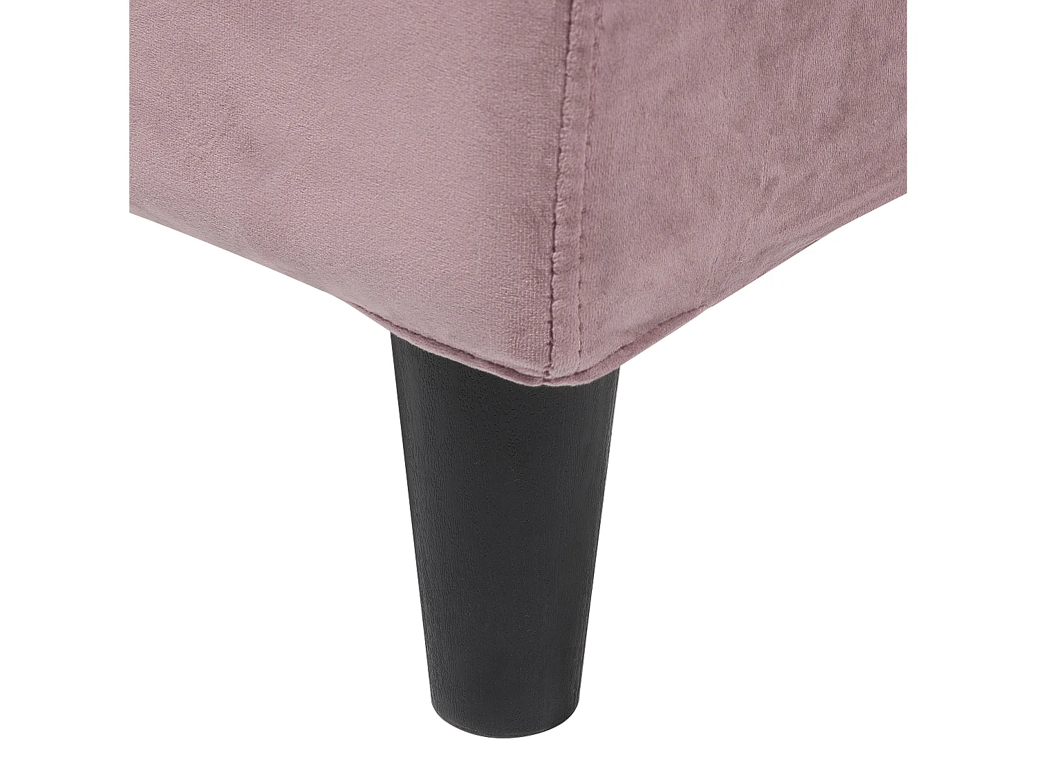 Lit avec sommier Velours FITOU 180 x 200 cm Rose