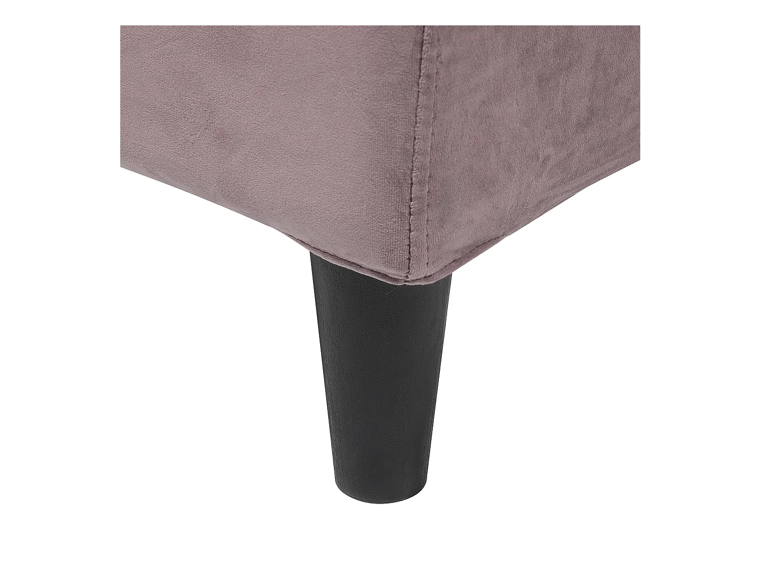 Modernes Doppelbett abnehmbarer Polsterbezug 180 x 200 cm Samtstoff rosa Fitou