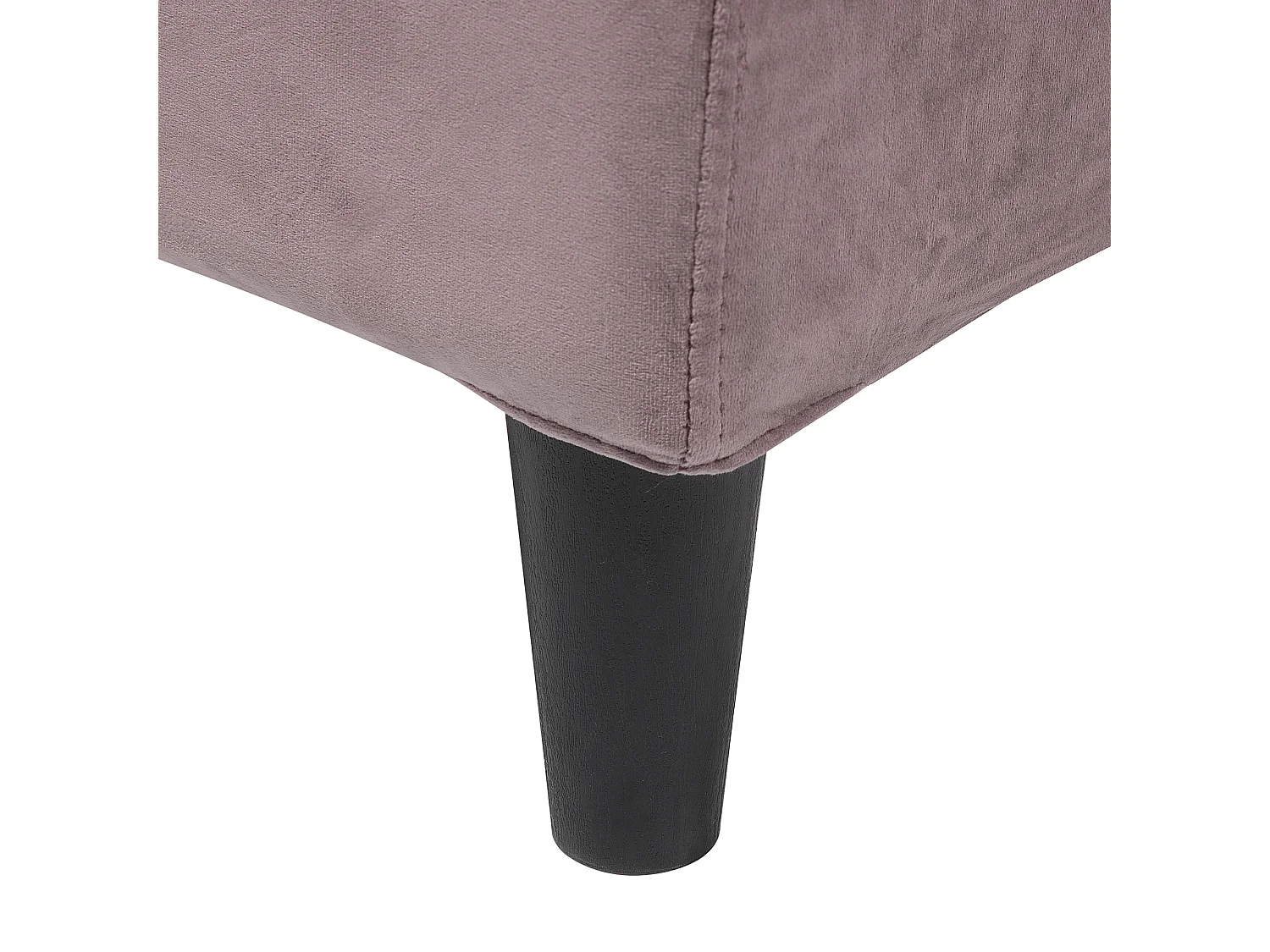 Lit avec sommier Velours FITOU 180 x 200 cm Rose