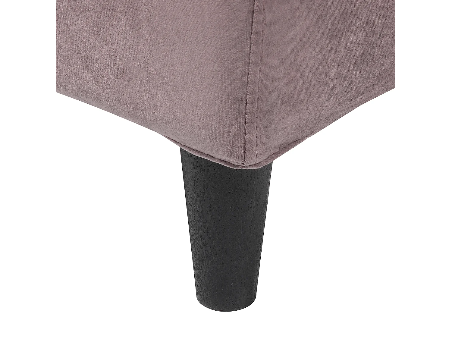 Lit avec sommier Velours FITOU 180 x 200 cm Rose