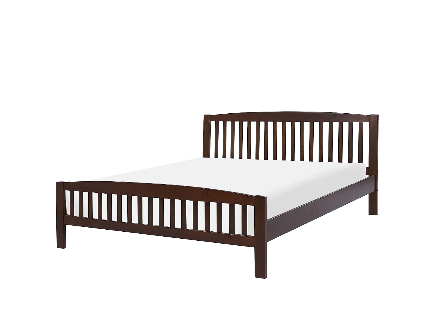 Bed Dennenhout CASTRES 160 x 200 cm Donkerbruin