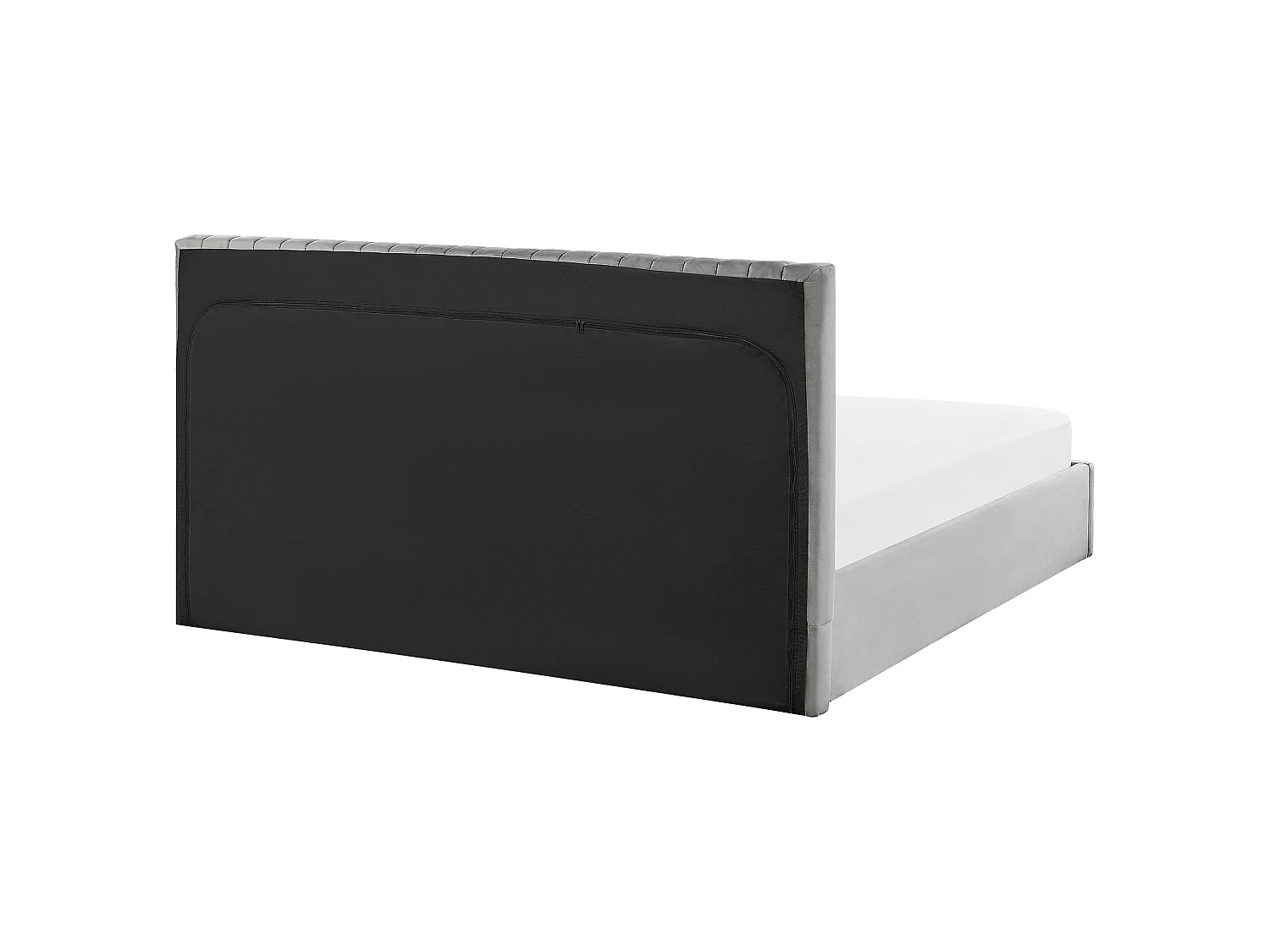 Bed met opbergruimte Fluweel VION 180 x 200 cm Grijs
