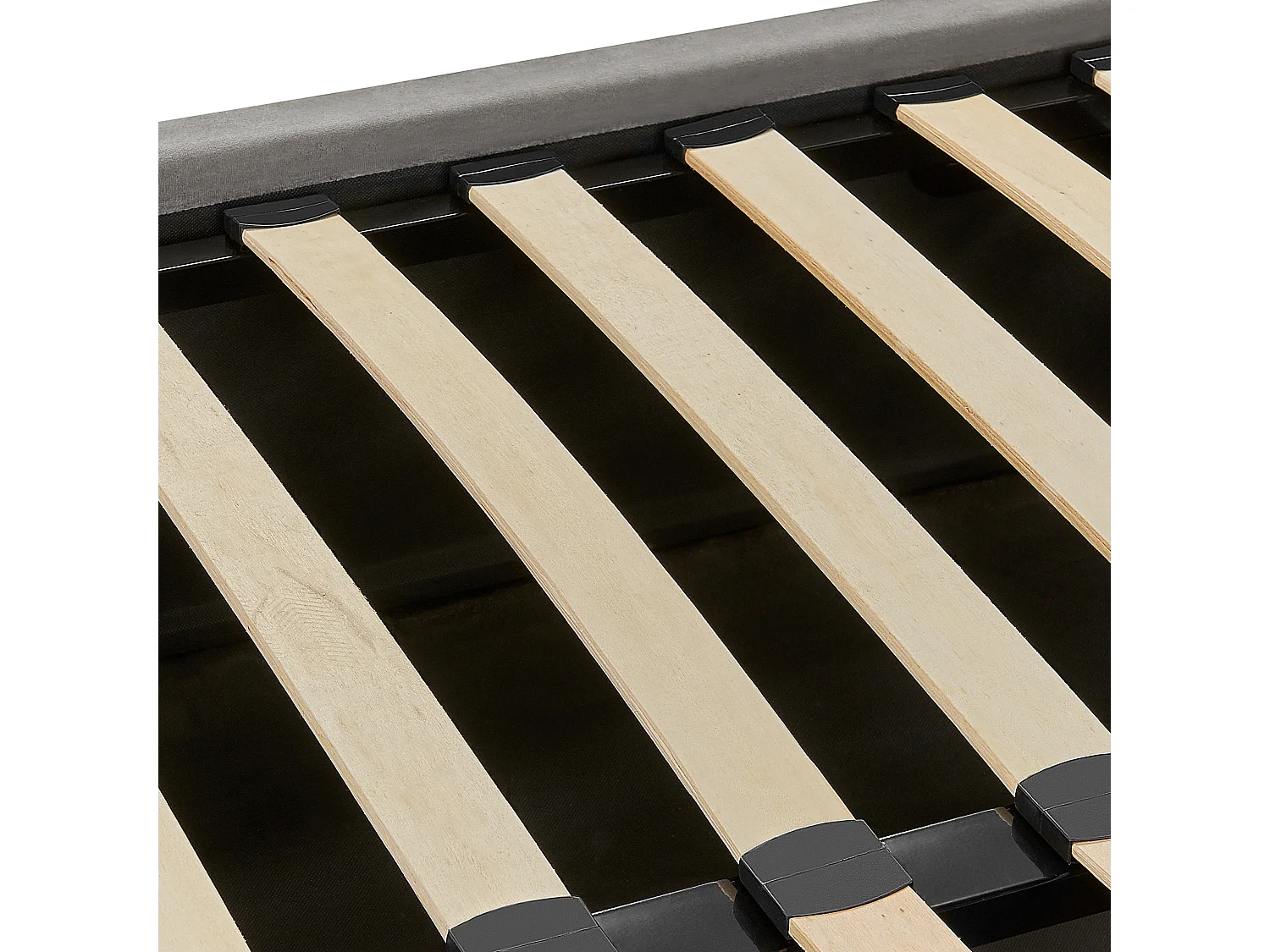 Bed met opbergruimte Fluweel VION 180 x 200 cm Grijs