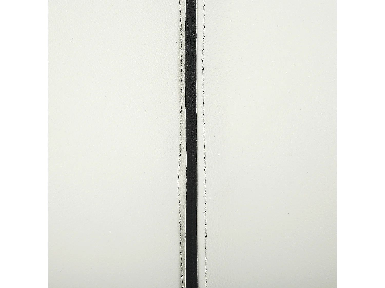 Bed Leer NANTES 140 x 200 cm Gebroken wit