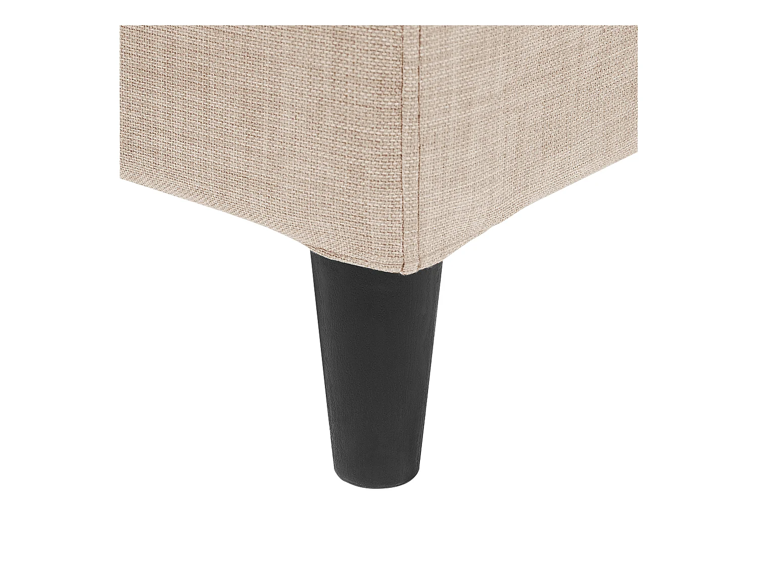 Lit avec sommier Tissu FITOU 180 x 200 cm Beige