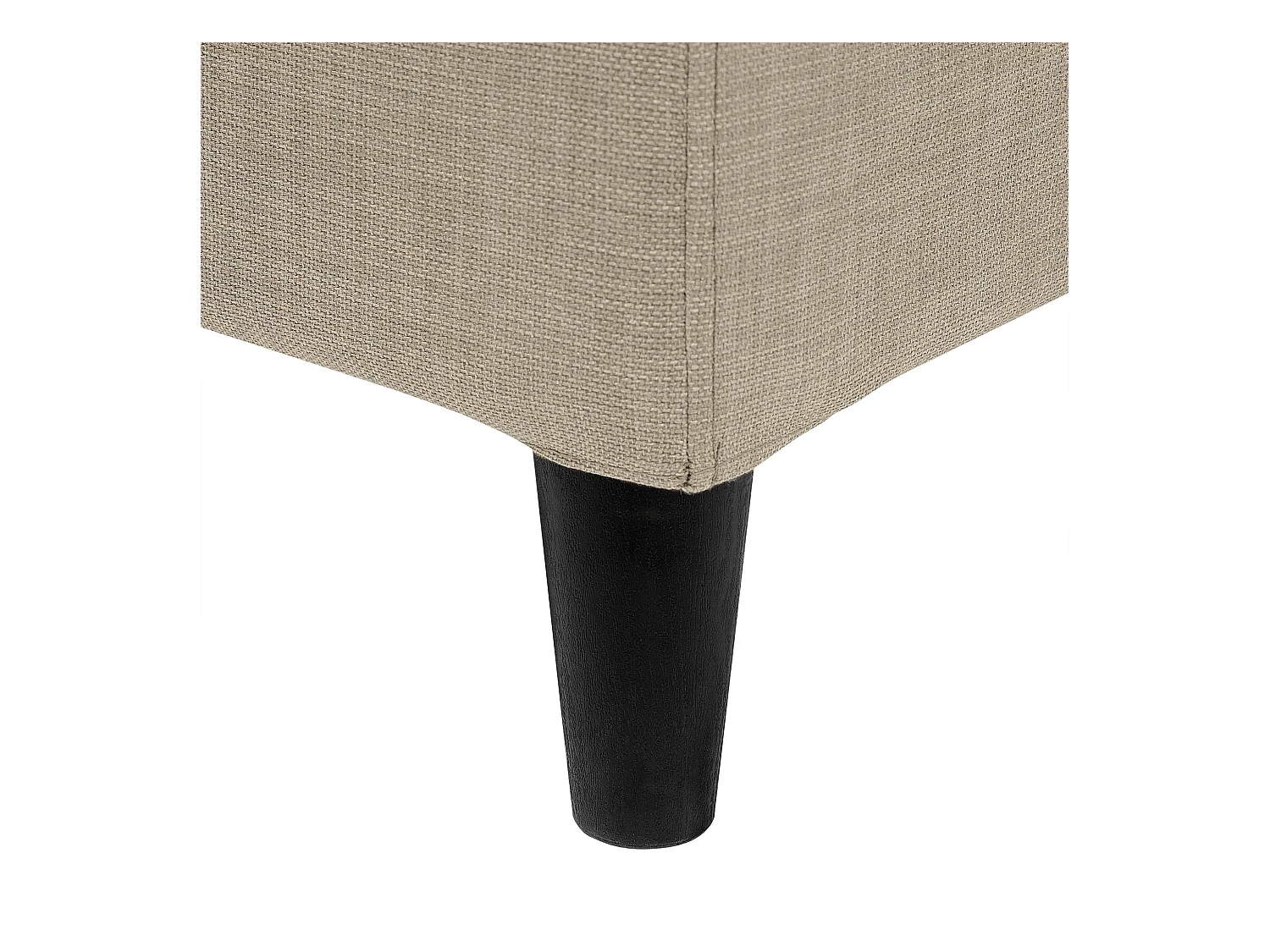 Lit avec sommier Tissu FITOU 180 x 200 cm Beige