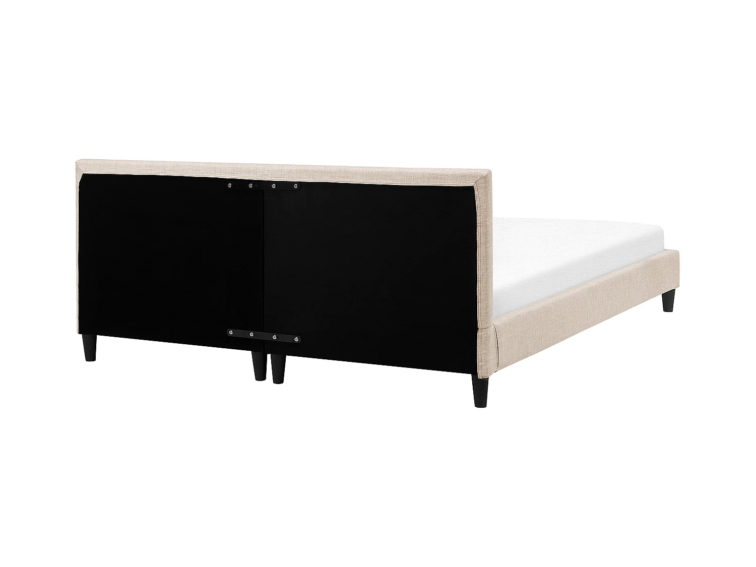 Lit avec sommier Tissu FITOU 180 x 200 cm Beige