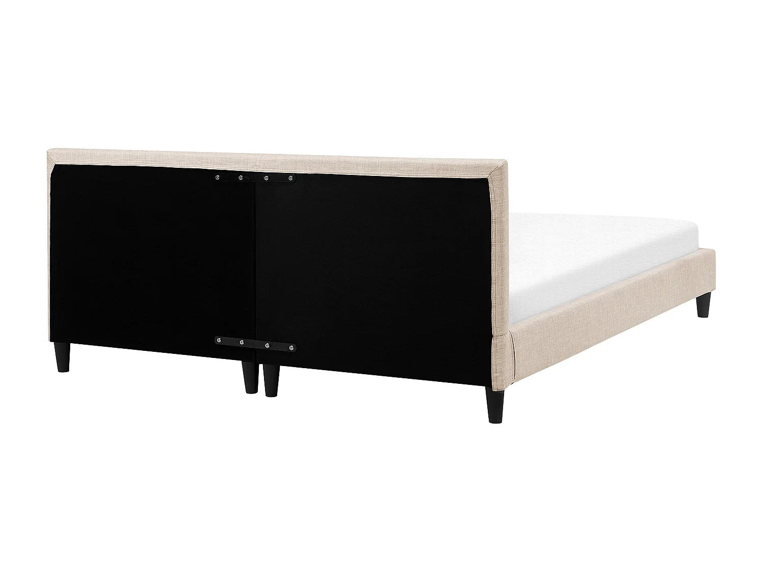 Lit avec sommier Tissu FITOU 180 x 200 cm Beige
